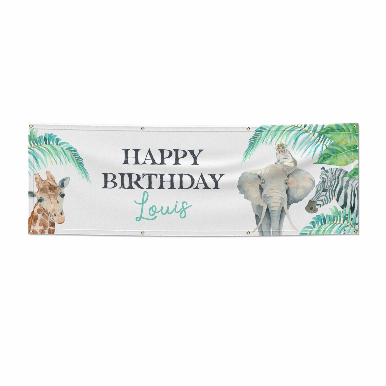 Personalised Kids Birthday 6x2 Banner