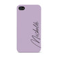 Personalised Lavender Script Name Design Apple iPhone 4s Case