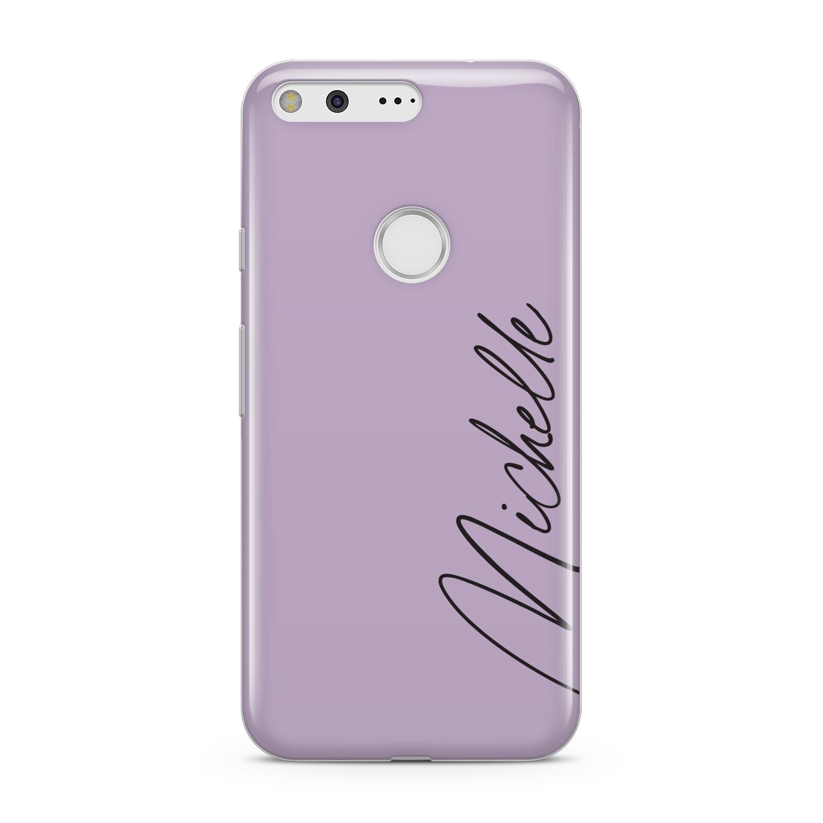 Personalised Lavender Script Name Design Google Pixel Case