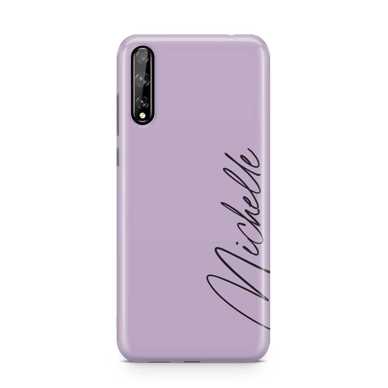 Personalised Lavender Script Name Design Huawei Enjoy 10s Phone Case