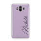 Personalised Lavender Script Name Design Huawei Mate 10 Protective Phone Case