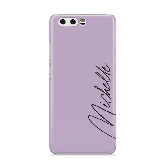 Personalised Lavender Script Name Design Huawei P10 Phone Case
