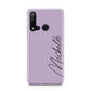 Personalised Lavender Script Name Design Huawei P20 Lite 5G Phone Case
