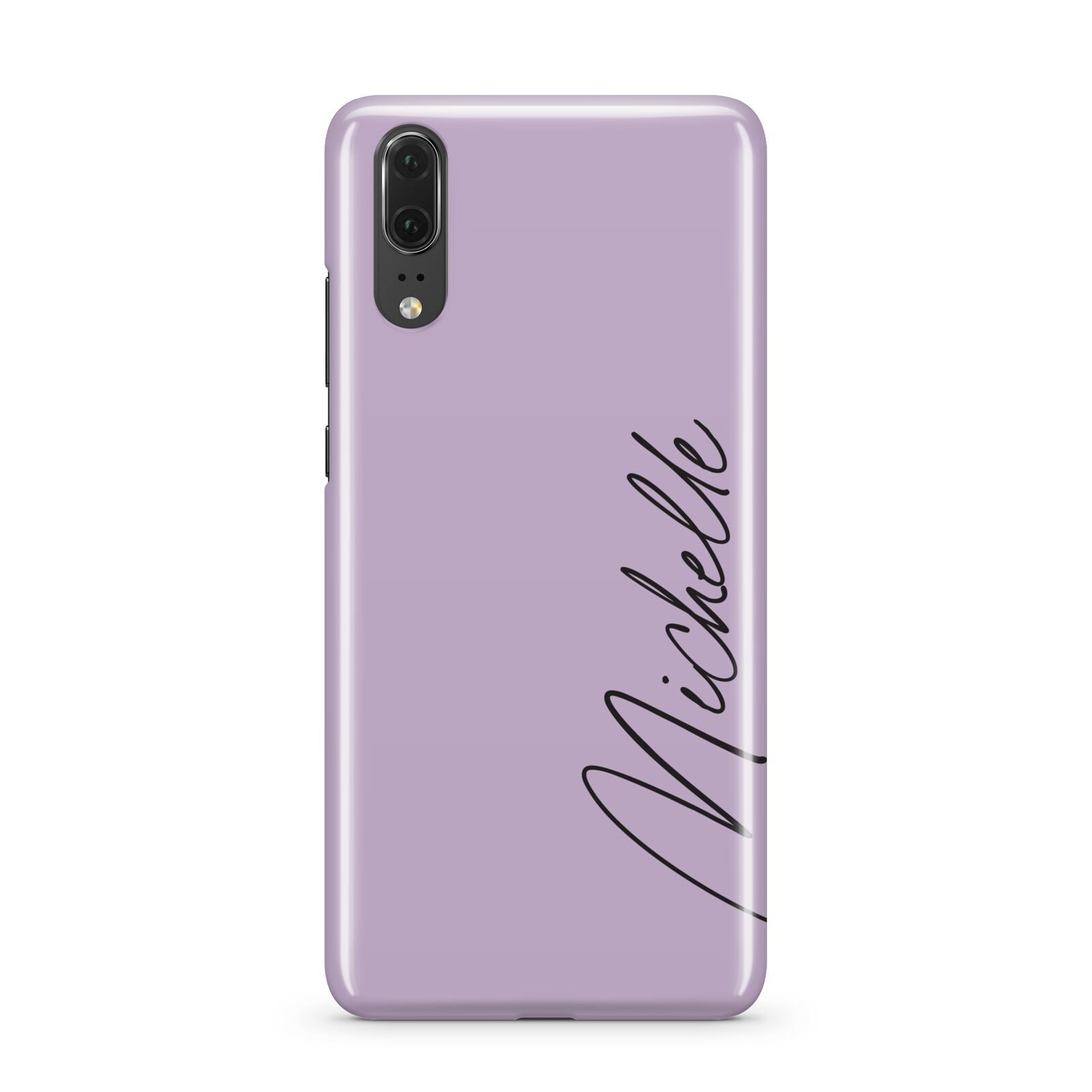 Personalised Lavender Script Name Design Huawei P20 Phone Case