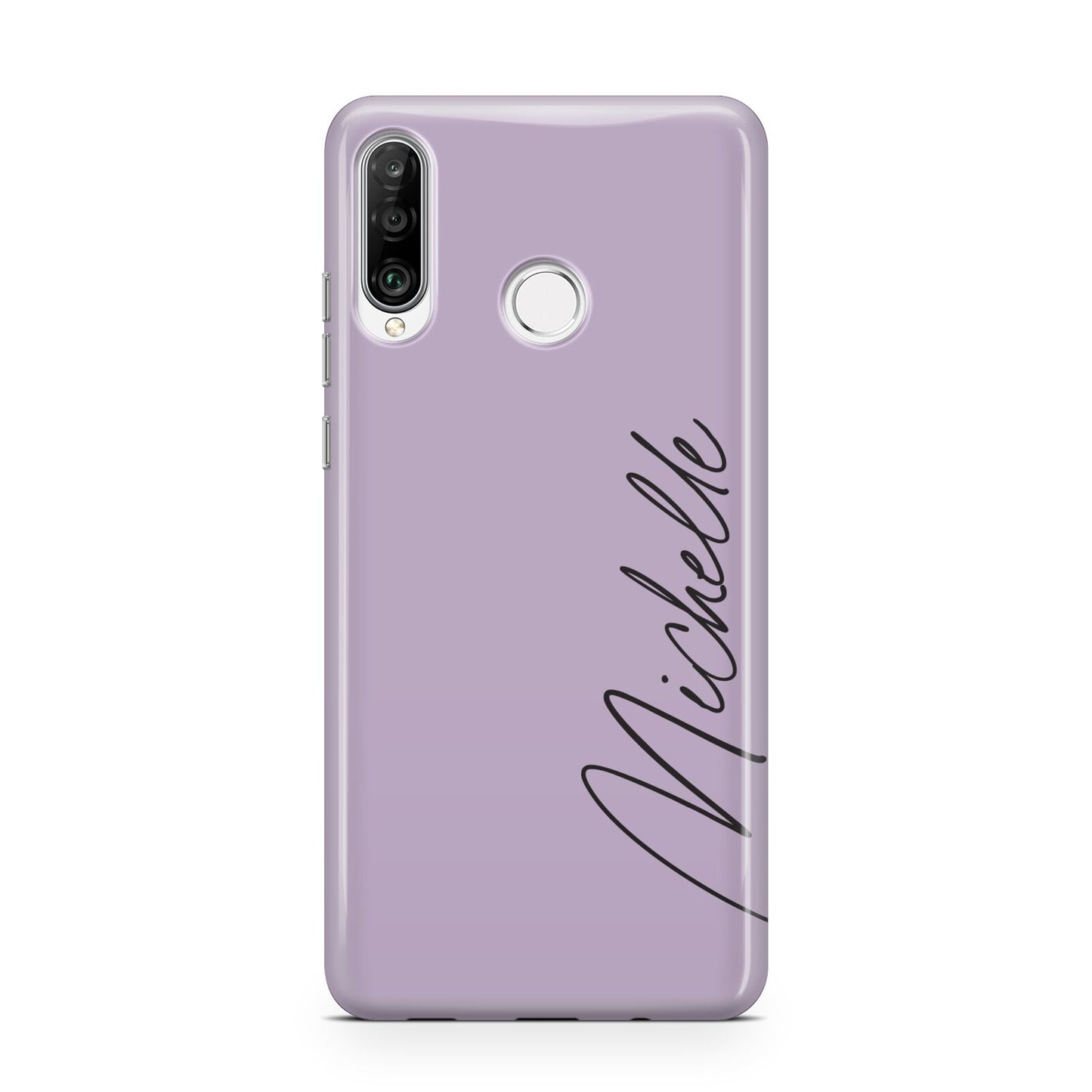 Personalised Lavender Script Name Design Huawei P30 Lite Phone Case