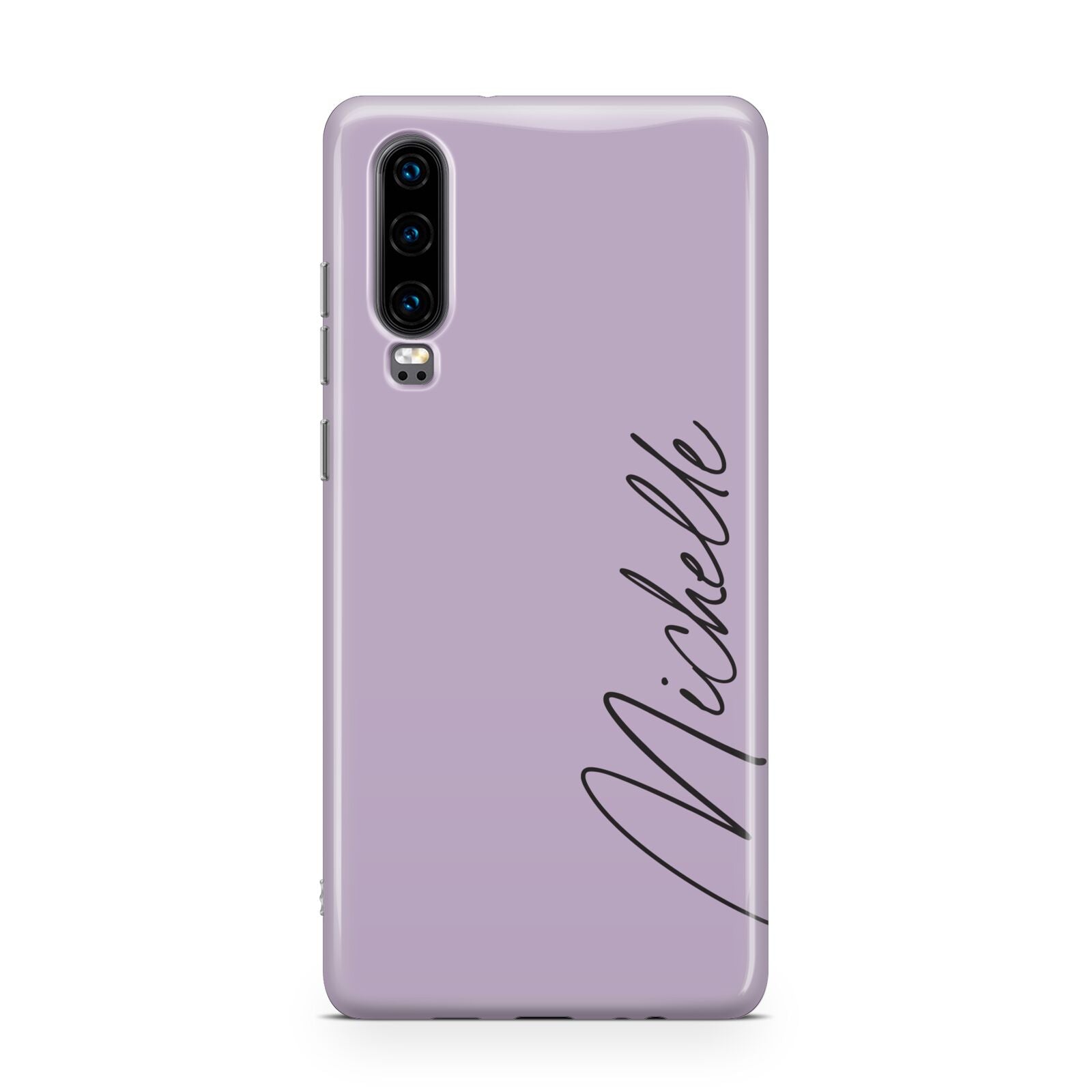 Personalised Lavender Script Name Design Huawei P30 Phone Case