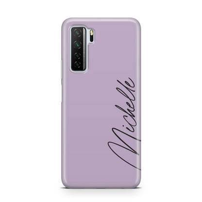 Personalised Lavender Script Name Design Huawei P40 Lite 5G Phone Case