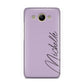 Personalised Lavender Script Name Design Huawei Y3 2017