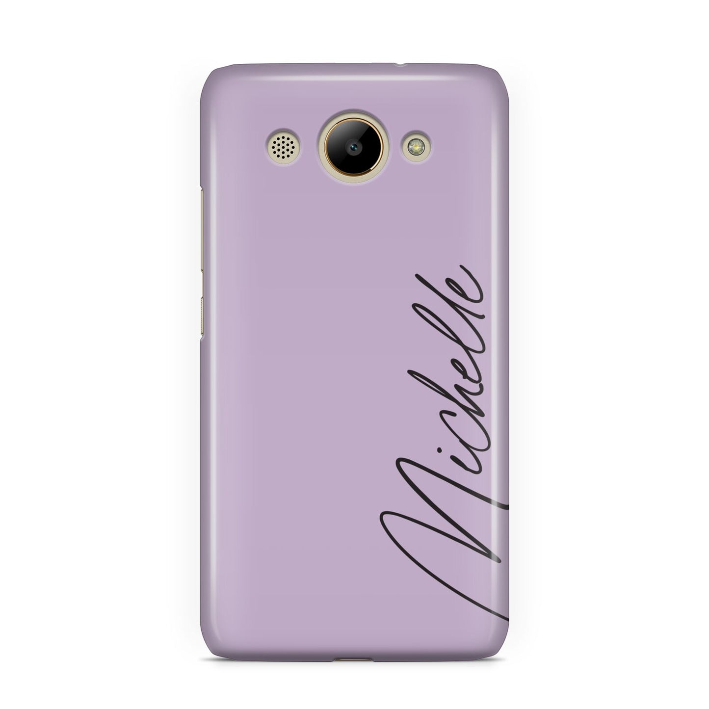 Personalised Lavender Script Name Design Huawei Y3 2017