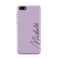 Personalised Lavender Script Name Design Huawei Y5 Prime 2018 Phone Case