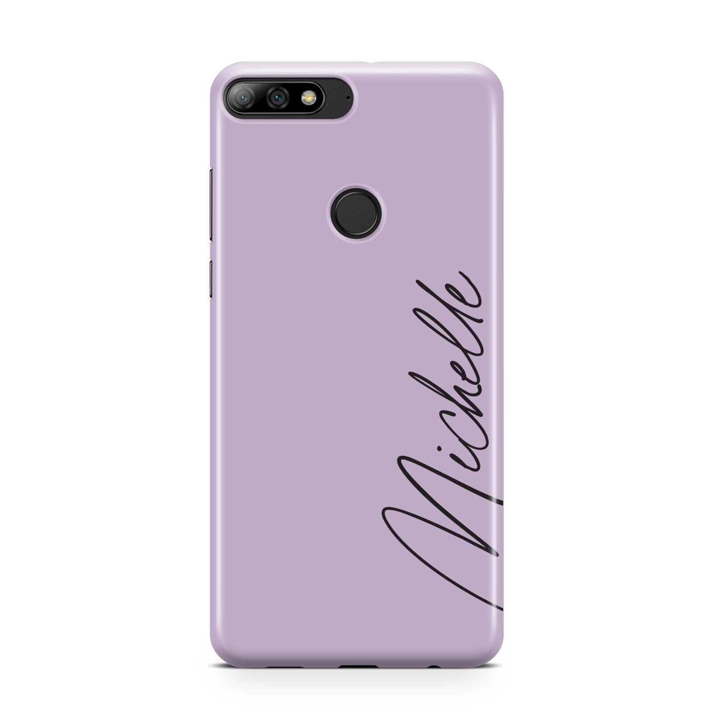 Personalised Lavender Script Name Design Huawei Y7 2018