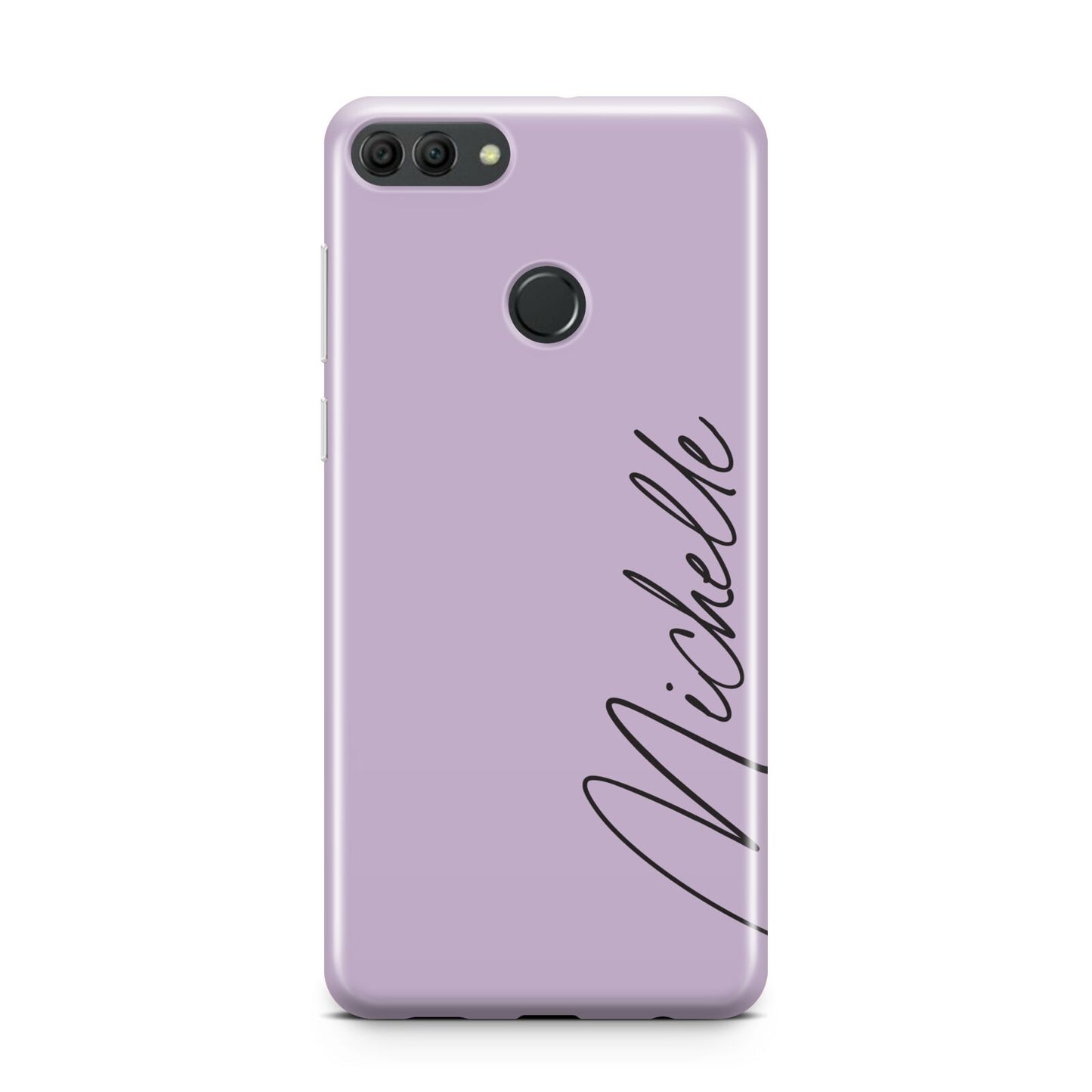 Personalised Lavender Script Name Design Huawei Y9 2018
