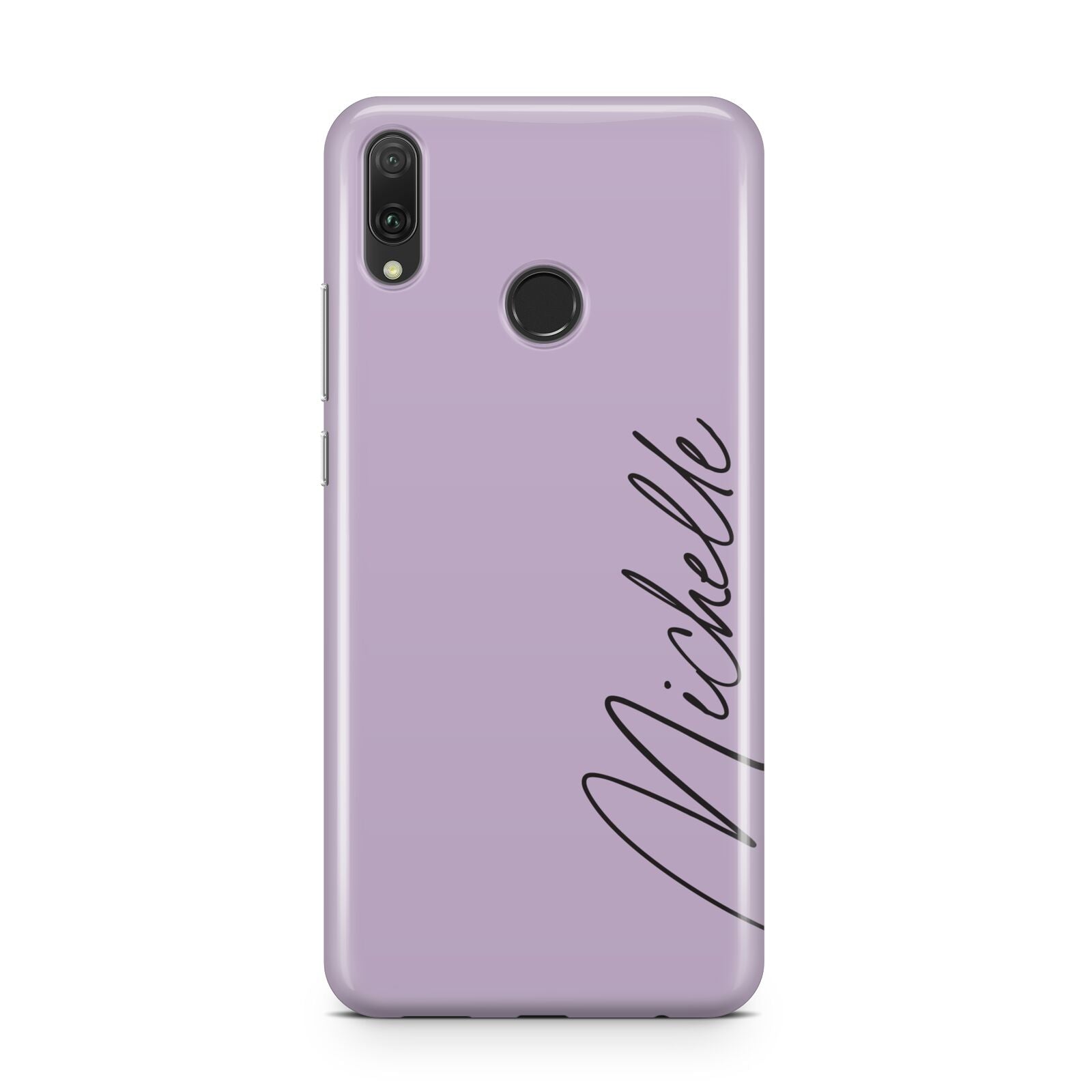 Personalised Lavender Script Name Design Huawei Y9 2019