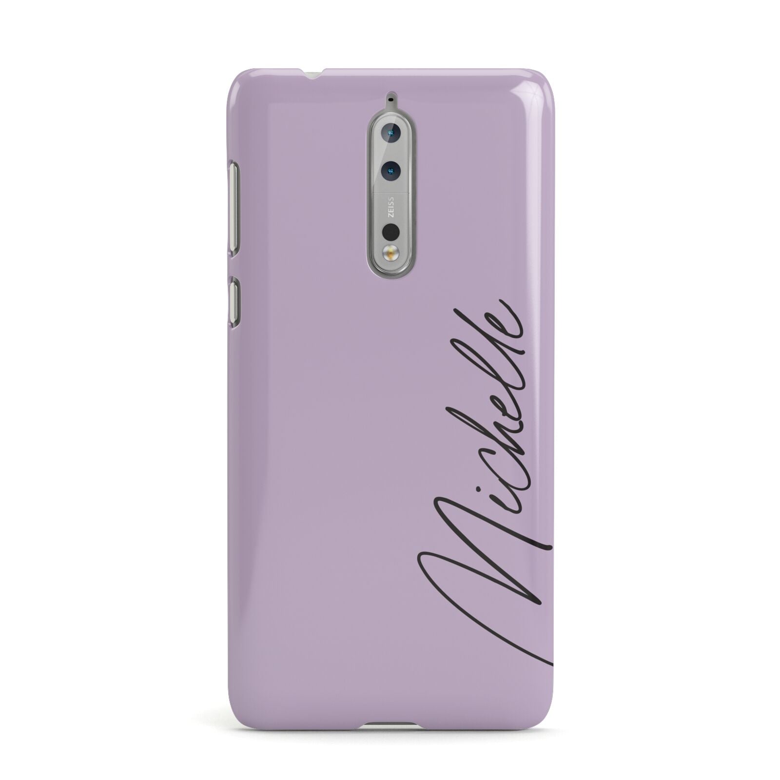 Personalised Lavender Script Name Design Nokia Case
