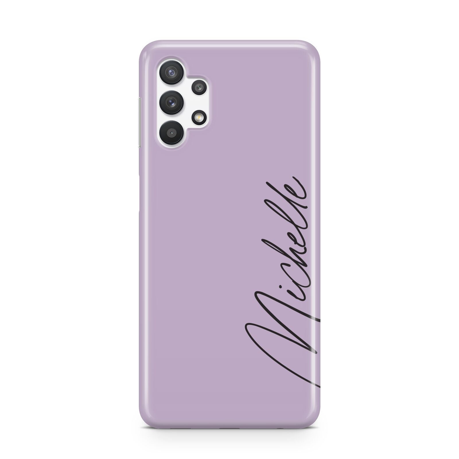 Personalised Lavender Script Name Design Samsung A32 5G Case