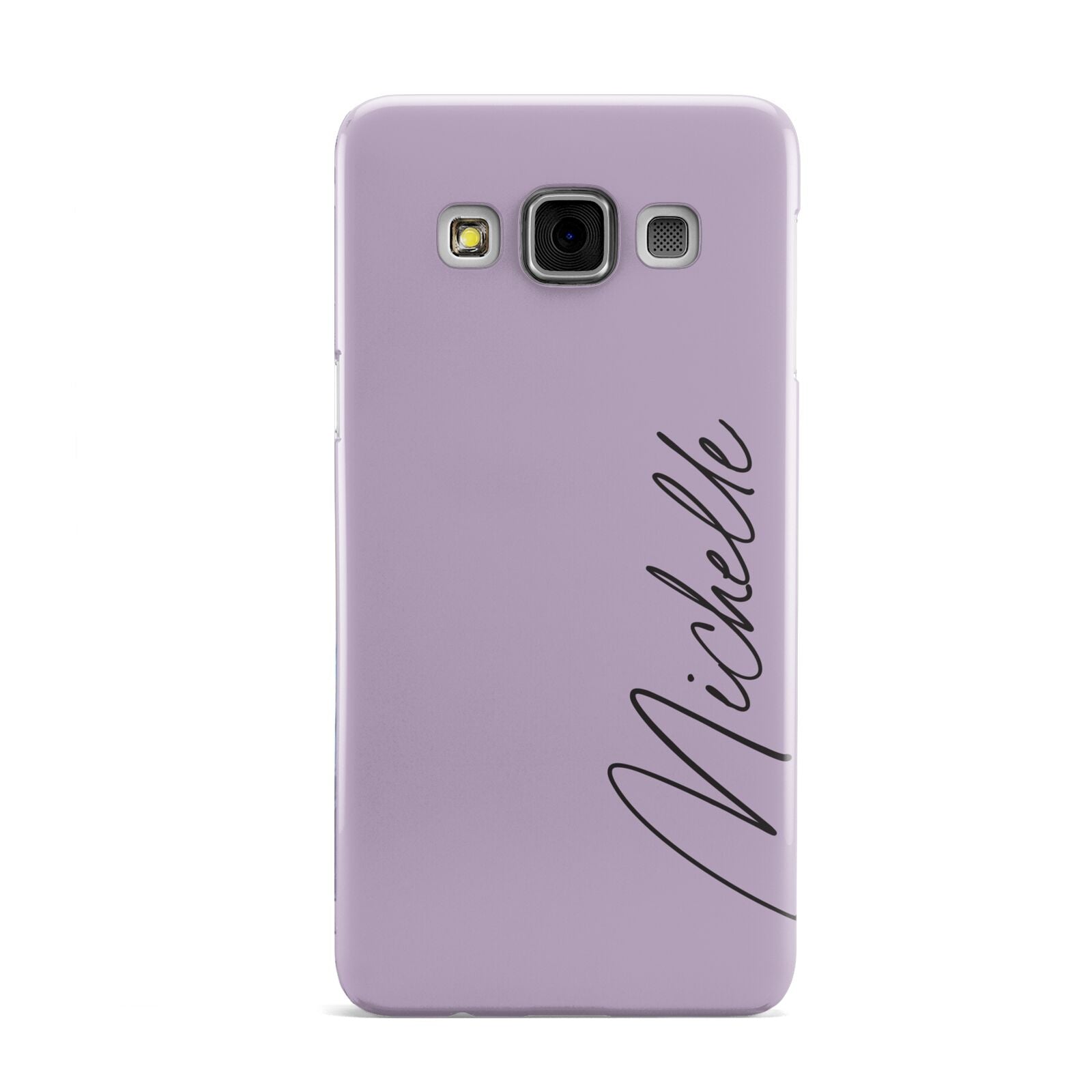 Personalised Lavender Script Name Design Samsung Galaxy A3 Case