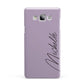 Personalised Lavender Script Name Design Samsung Galaxy A7 2015 Case