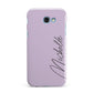 Personalised Lavender Script Name Design Samsung Galaxy A7 2017 Case