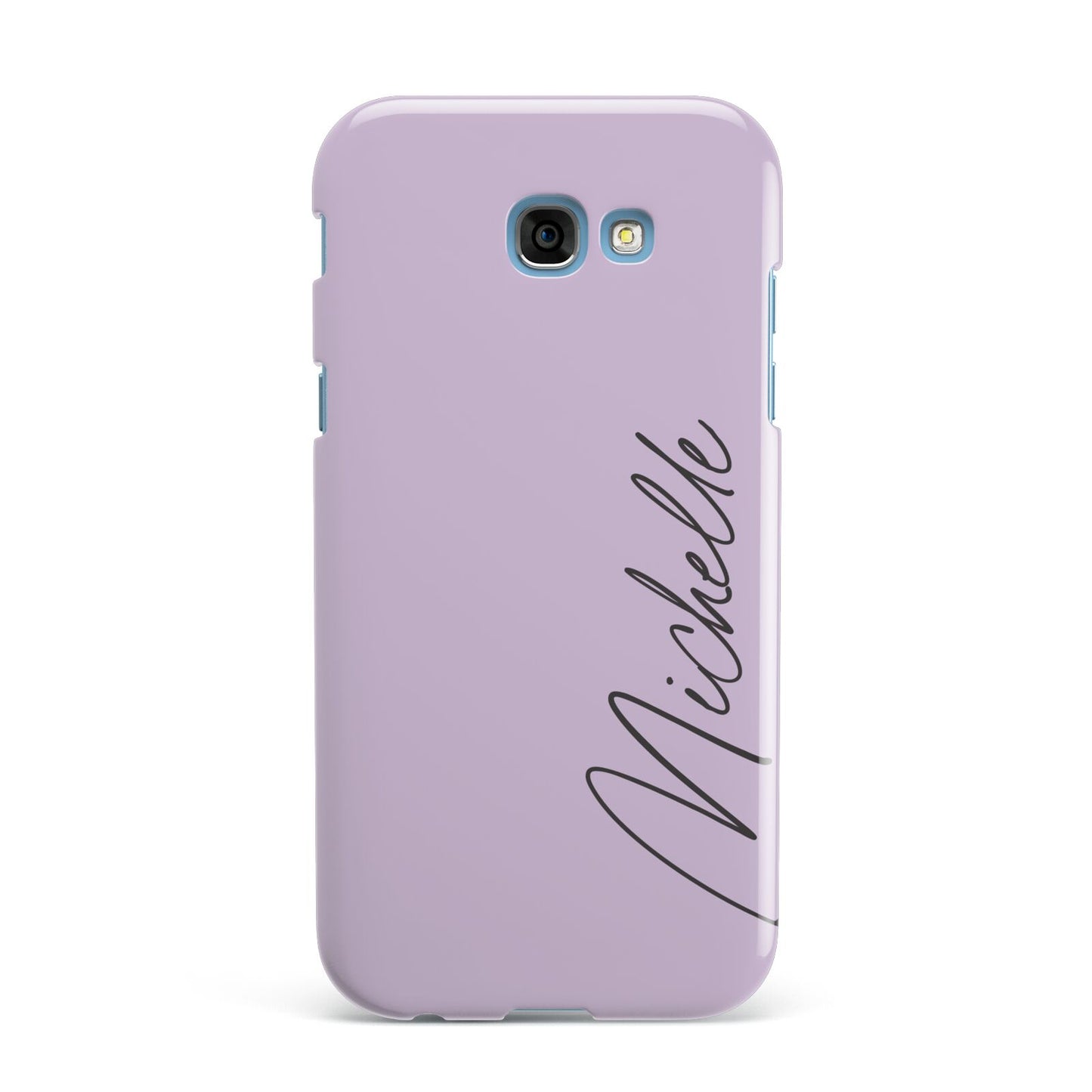 Personalised Lavender Script Name Design Samsung Galaxy A7 2017 Case