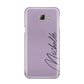 Personalised Lavender Script Name Design Samsung Galaxy A8 2016 Case