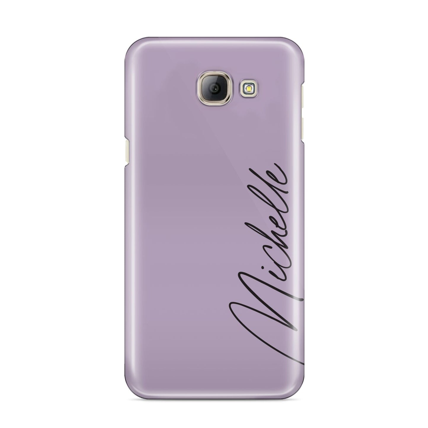 Personalised Lavender Script Name Design Samsung Galaxy A8 2016 Case