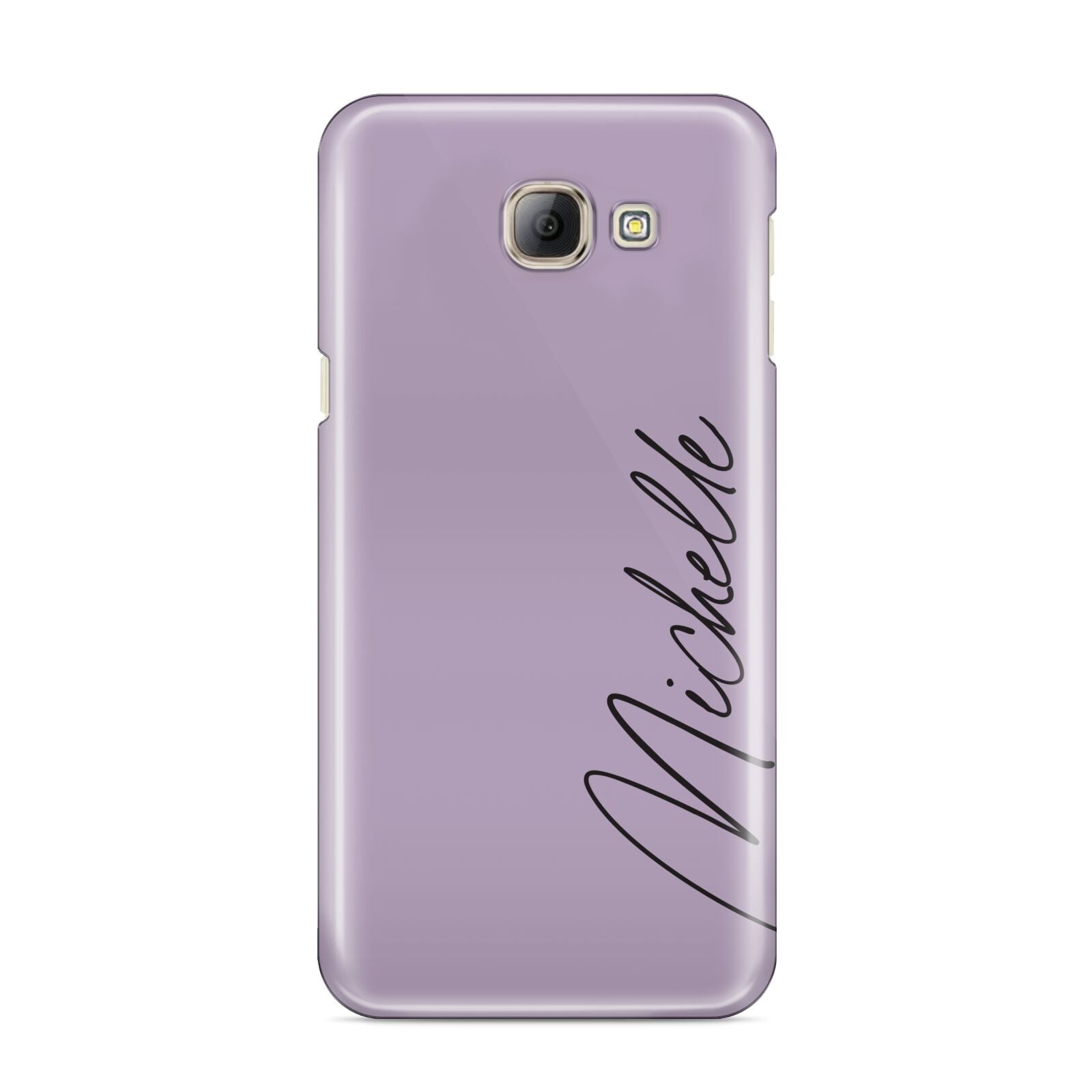 Personalised Lavender Script Name Design Samsung Galaxy A8 2016 Case