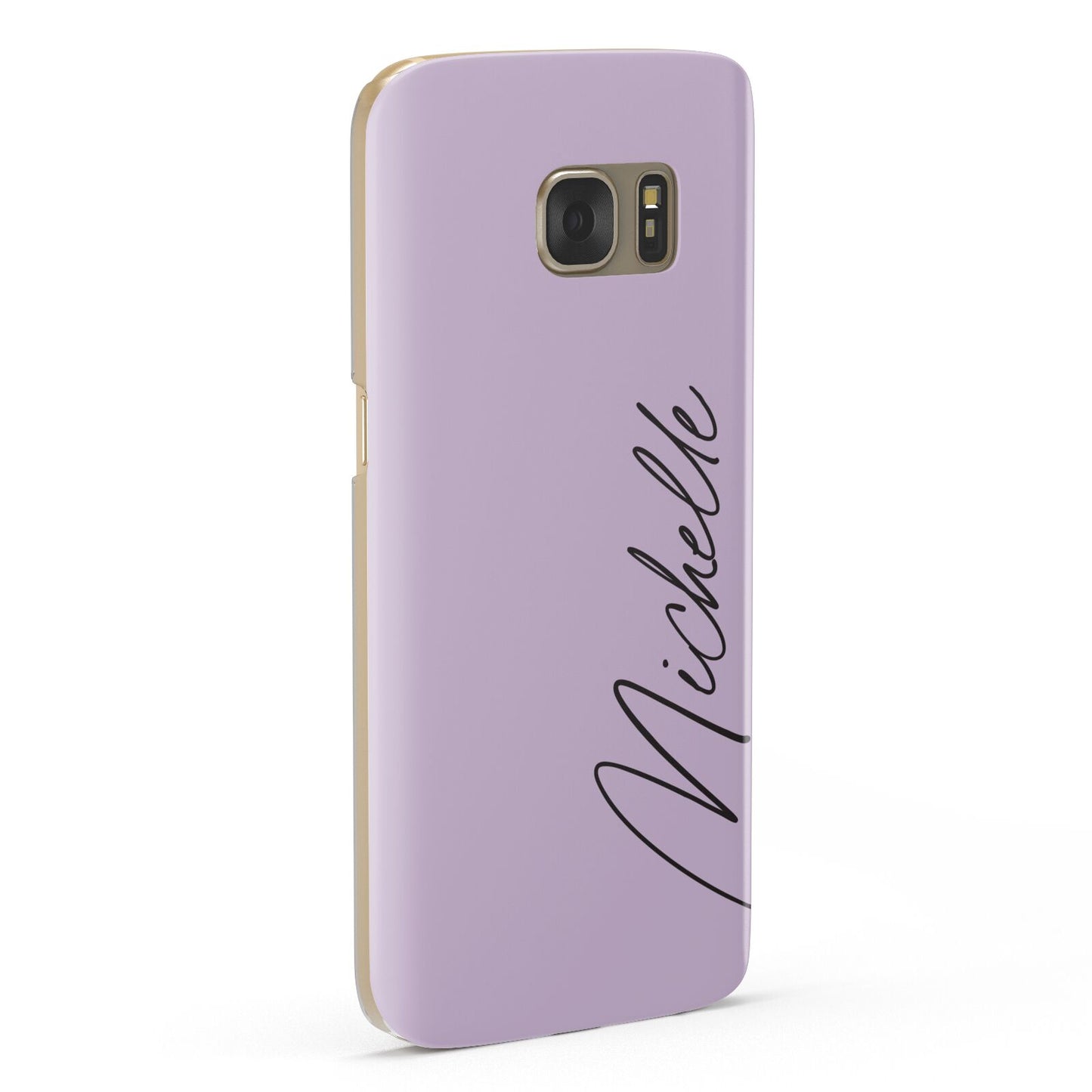 Personalised Lavender Script Name Design Samsung Galaxy Case Fourty Five Degrees