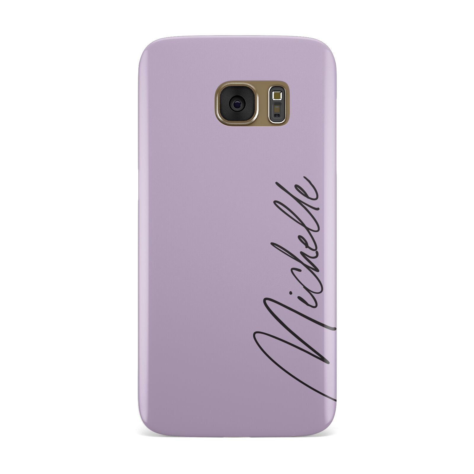 Personalised Lavender Script Name Design Samsung Galaxy Case