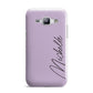 Personalised Lavender Script Name Design Samsung Galaxy J1 2015 Case