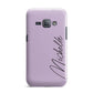 Personalised Lavender Script Name Design Samsung Galaxy J1 2016 Case