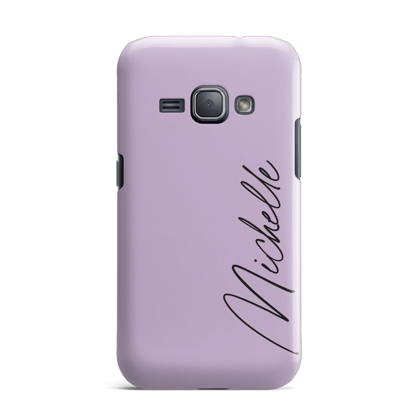 Personalised Lavender Script Name Design Samsung Galaxy J1 2016 Case