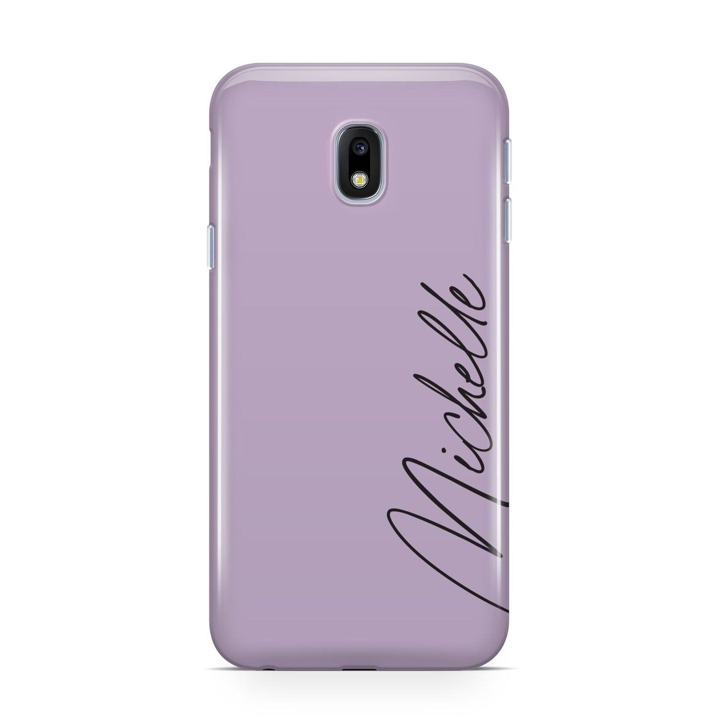 Personalised Lavender Script Name Design Samsung Galaxy J3 2017 Case