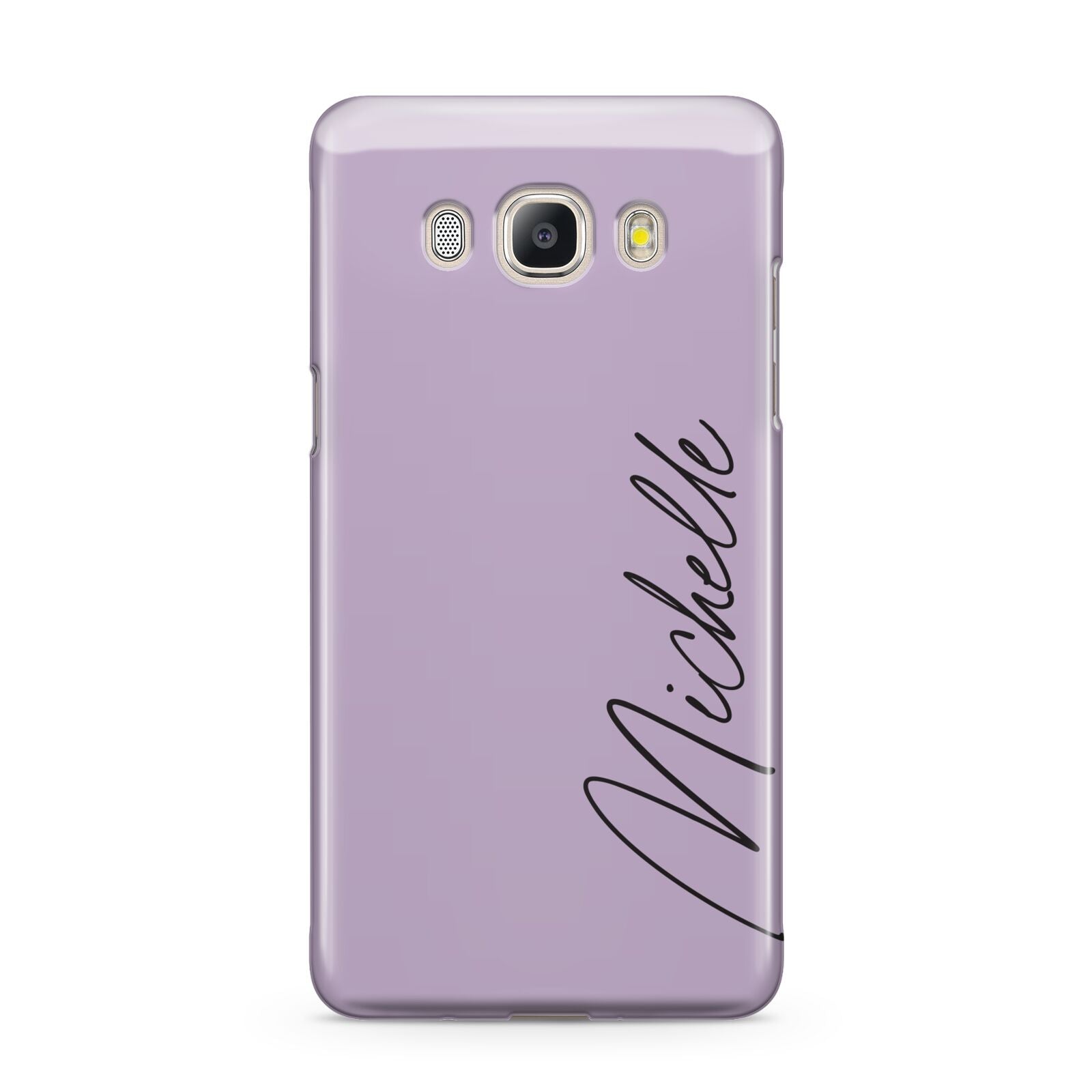 Personalised Lavender Script Name Design Samsung Galaxy J5 2016 Case
