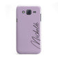 Personalised Lavender Script Name Design Samsung Galaxy J5 Case