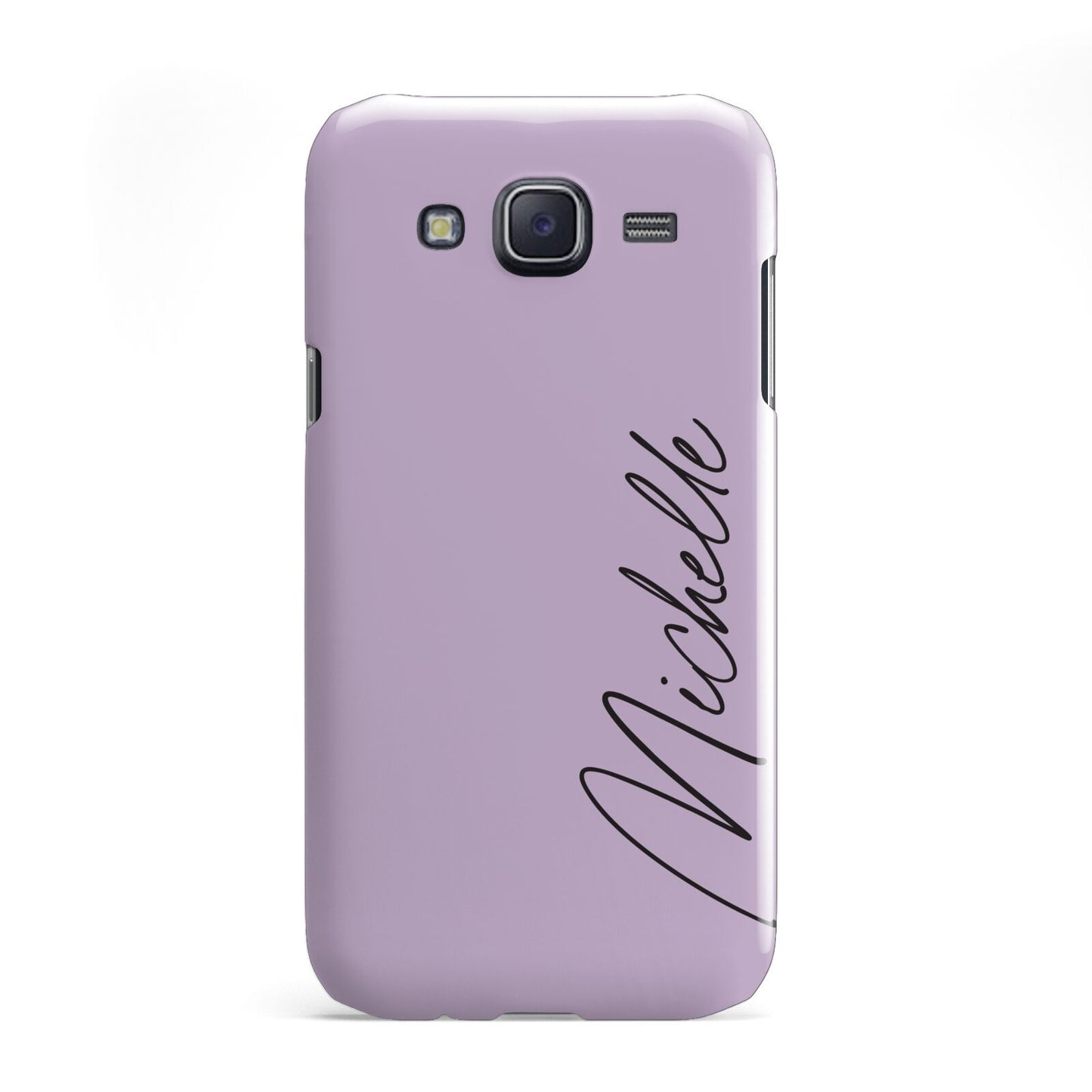 Personalised Lavender Script Name Design Samsung Galaxy J5 Case