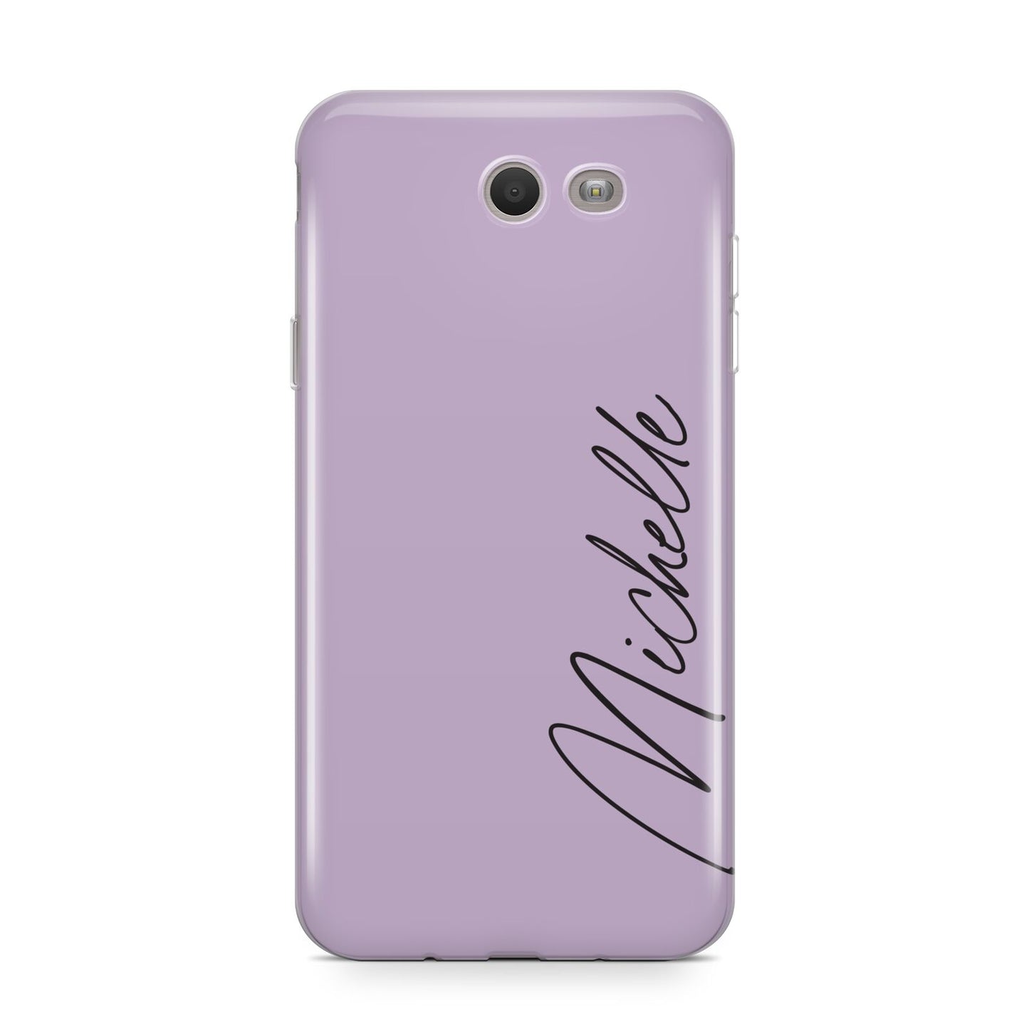 Personalised Lavender Script Name Design Samsung Galaxy J7 2017 Case