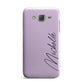 Personalised Lavender Script Name Design Samsung Galaxy J7 Case