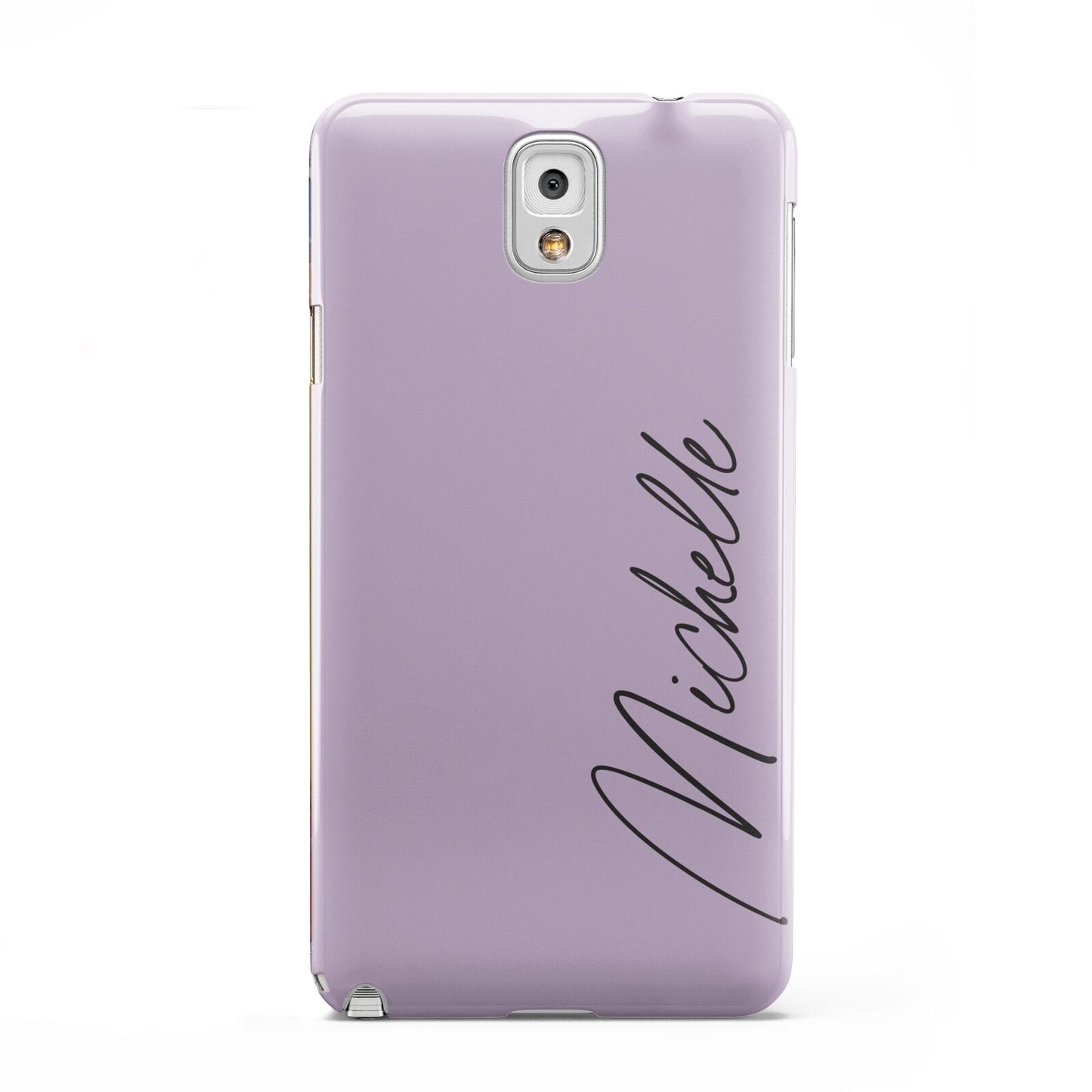 Personalised Lavender Script Name Design Samsung Galaxy Note 3 Case