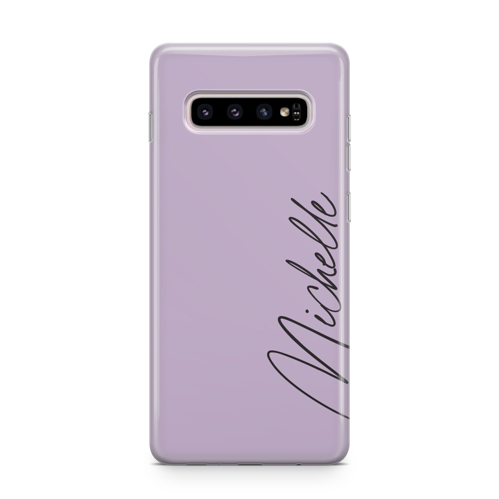 Personalised Lavender Script Name Design Samsung Galaxy S10 Plus Case