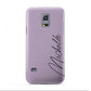 Personalised Lavender Script Name Design Samsung Galaxy S5 Mini Case