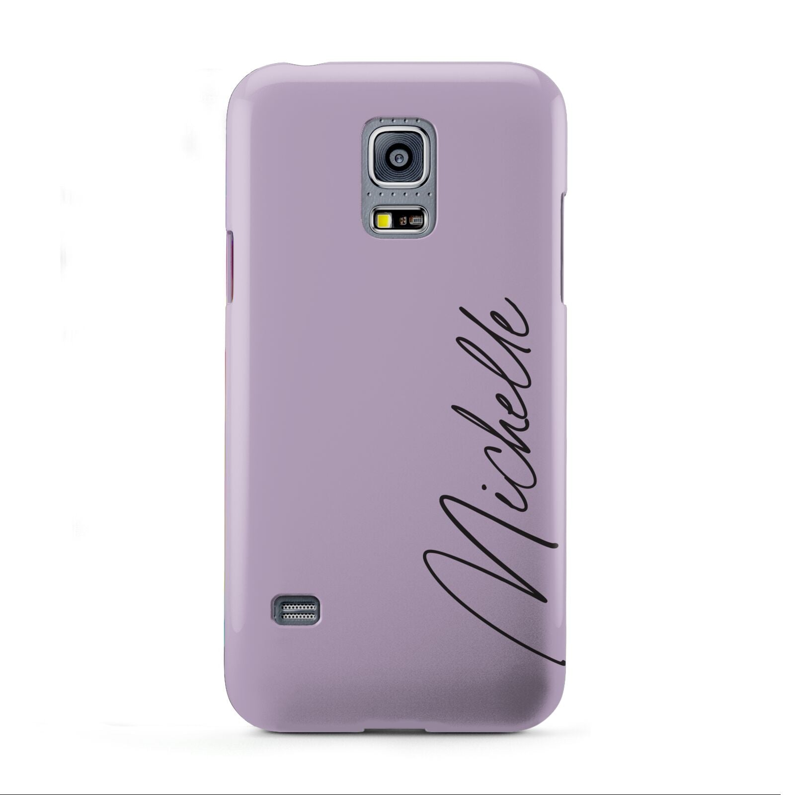 Personalised Lavender Script Name Design Samsung Galaxy S5 Mini Case