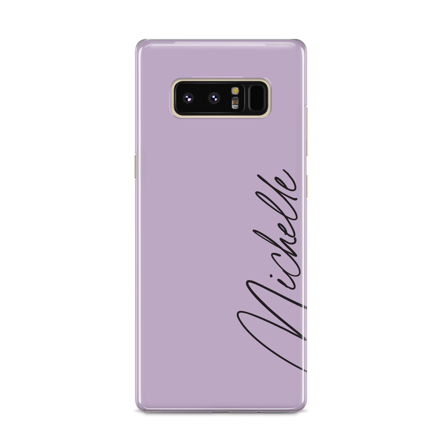 Personalised Lavender Script Name Design Samsung Galaxy S8 Case