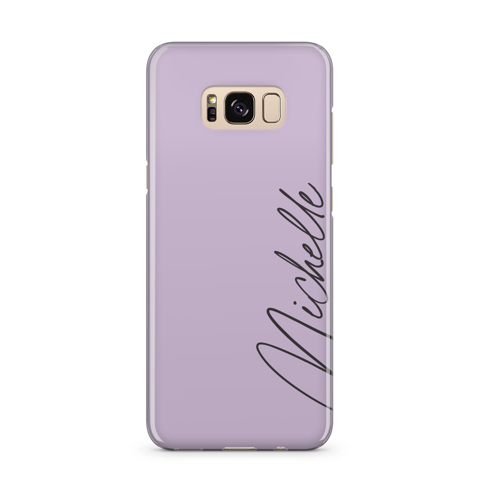 Personalised Lavender Script Name Design Samsung Galaxy S8 Plus Case