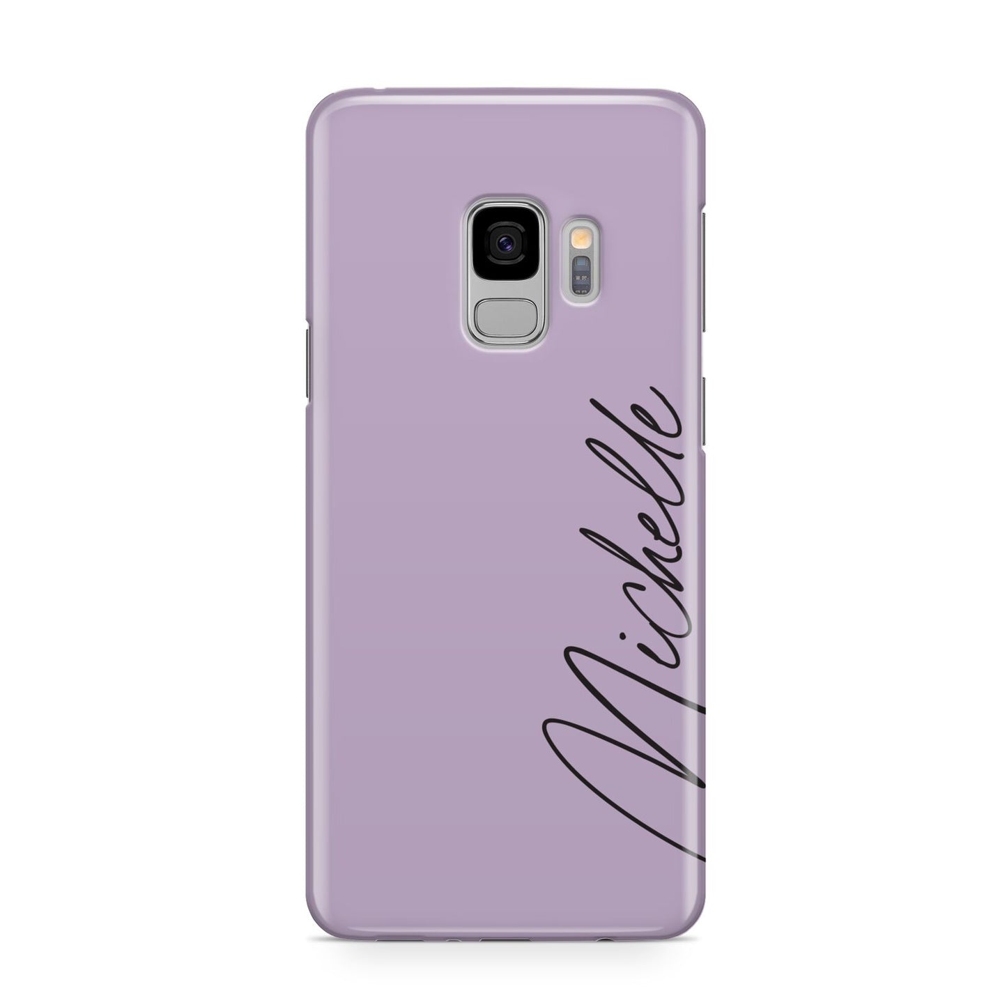 Personalised Lavender Script Name Design Samsung Galaxy S9 Case