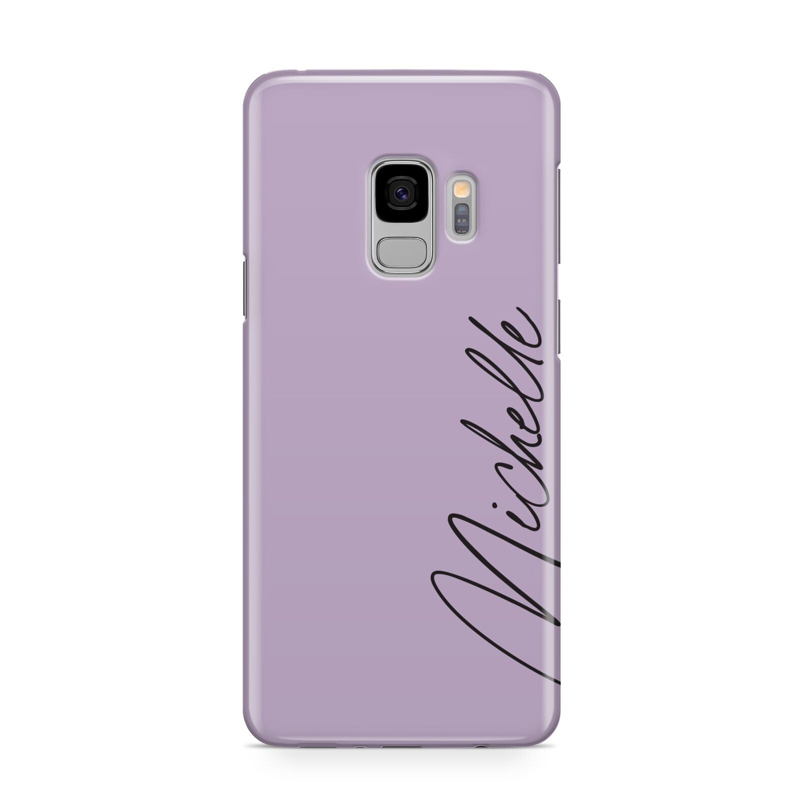 Personalised Lavender Script Name Design Samsung Galaxy S9 Case