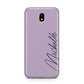 Personalised Lavender Script Name Design Samsung J5 2017 Case