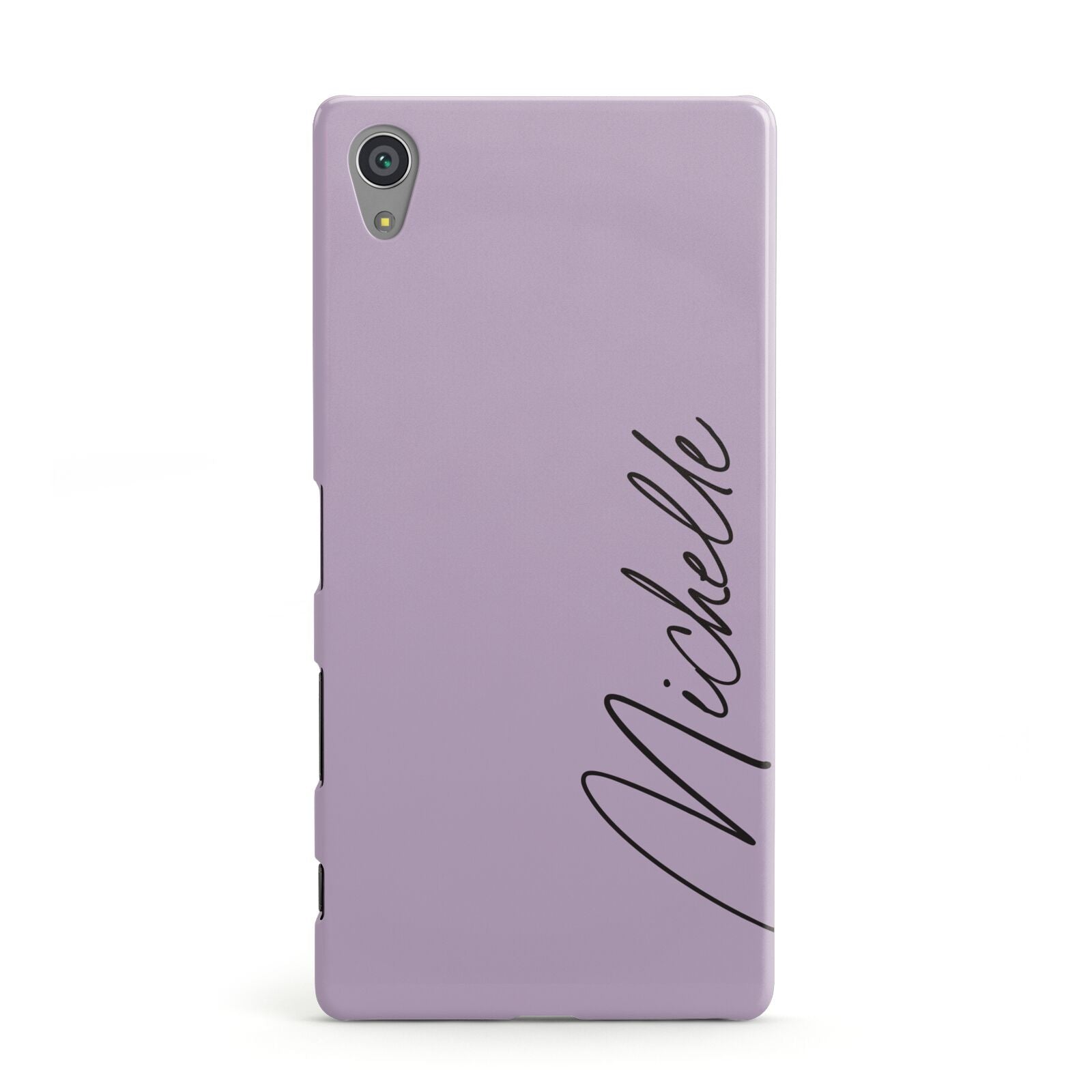 Personalised Lavender Script Name Design Sony Xperia Case