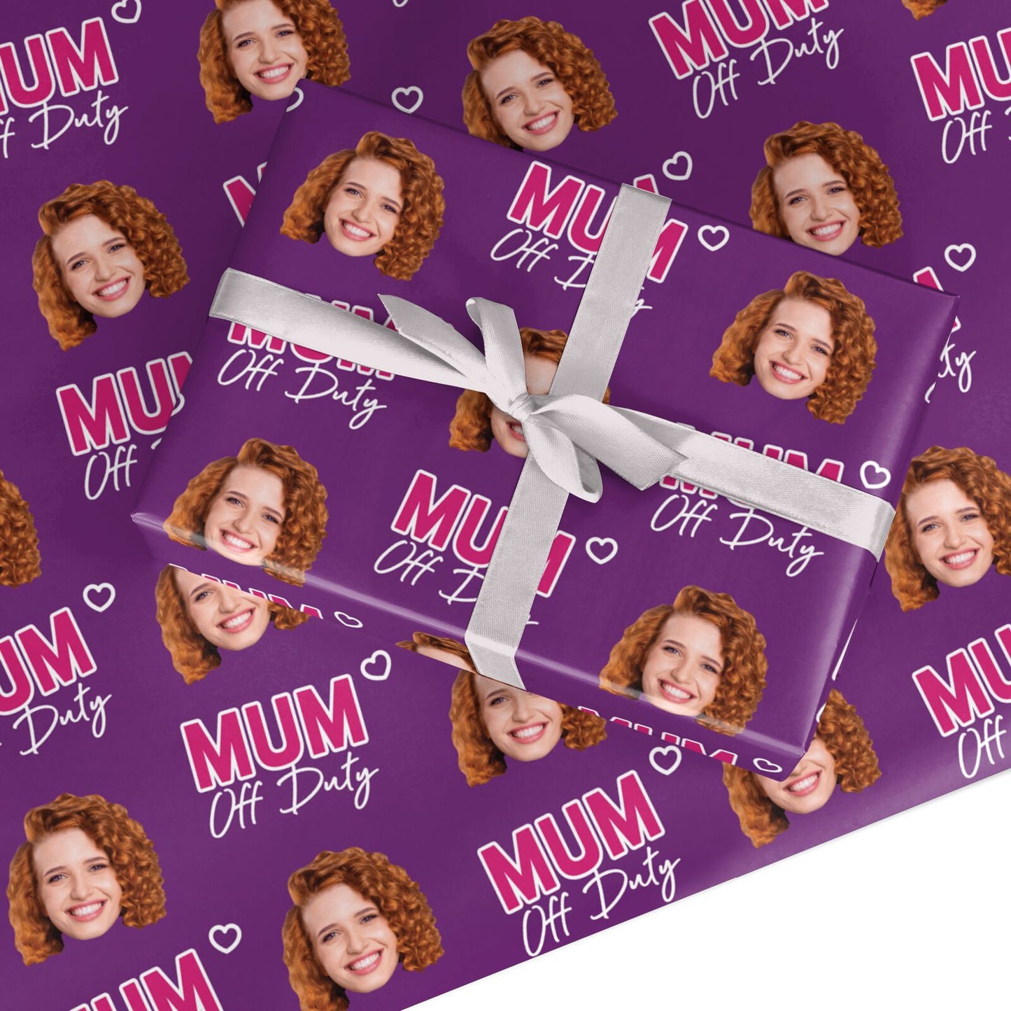 Personalised Mum Off Duty Photo Design Custom Wrapping Paper