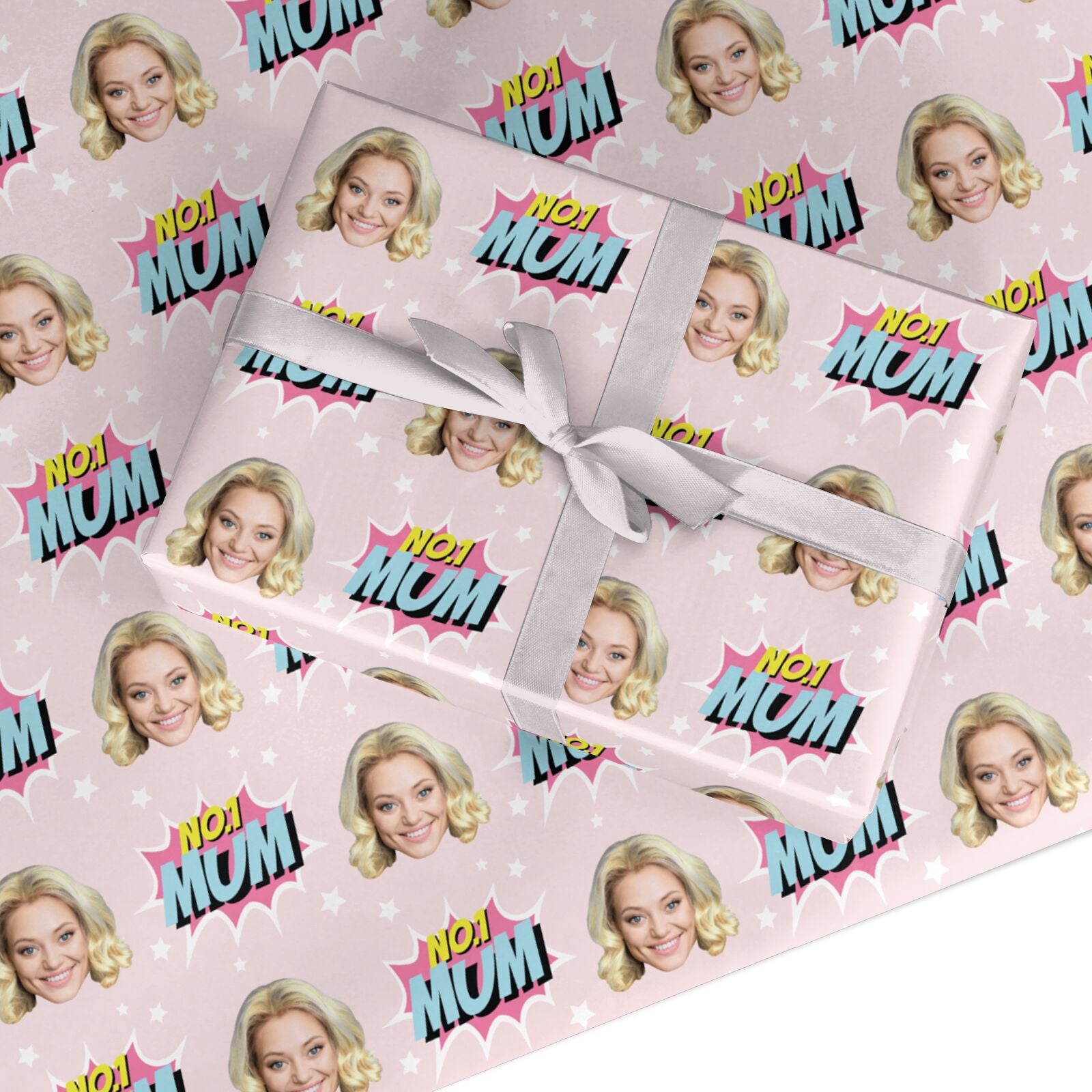 Personalised No1 Mum Photo Design Custom Wrapping Paper