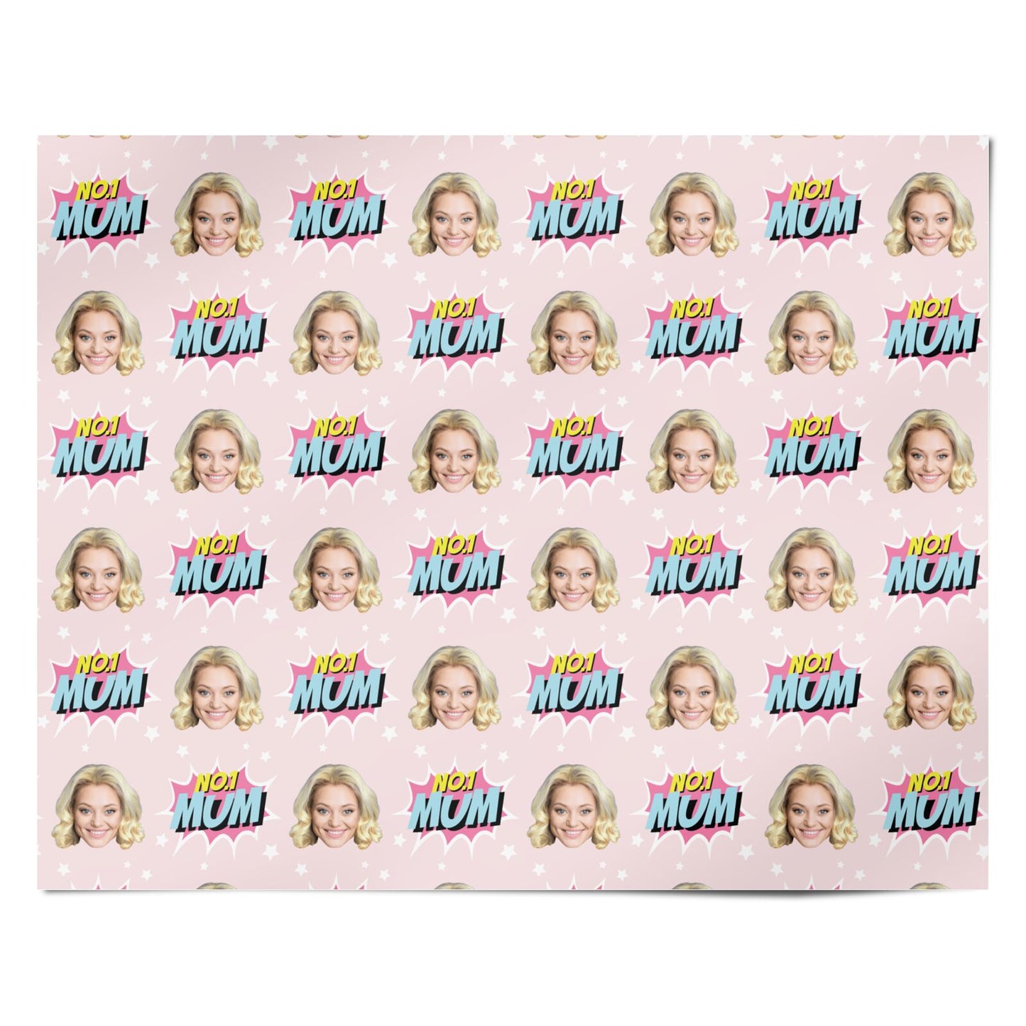 Personalised No1 Mum Photo Design Personalised Wrapping Paper Alternative